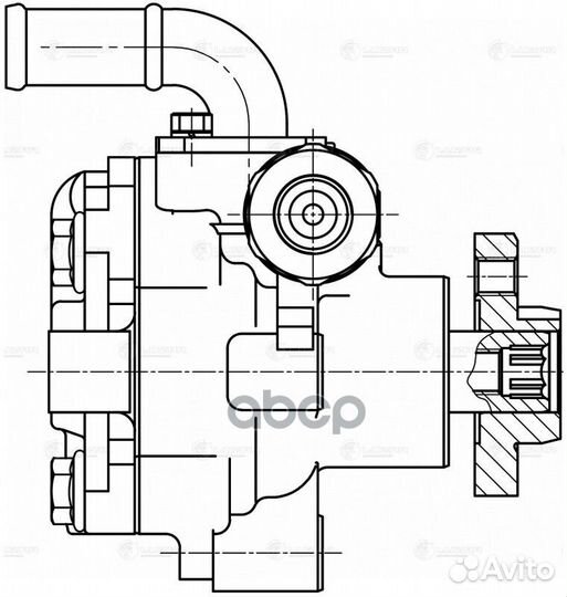 Насос гур для а/м Skoda Octavia (96) /VW Golf I