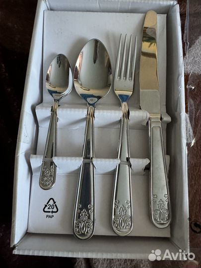 Столовый набор ложки и вилки IKEA atbart новый