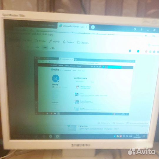 Мониторы для компьютера на запчасти не рабочие