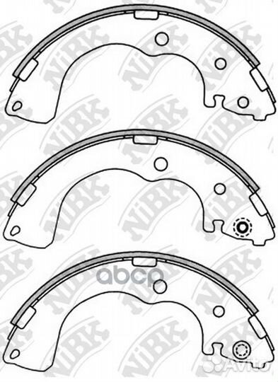 Колодки тормозные барабанные mazda MPV 2.5 1999