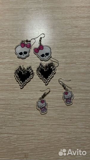 Серьги акриловые