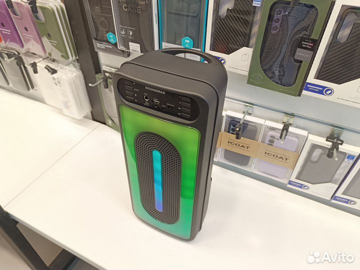 Яркая блютуз колонка Soundmax 25W