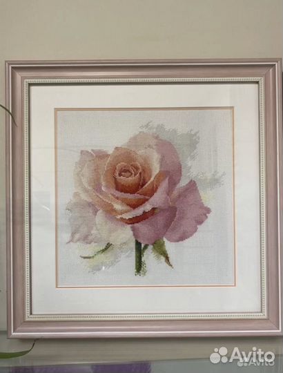 Картина вышитая крестом ручная работа