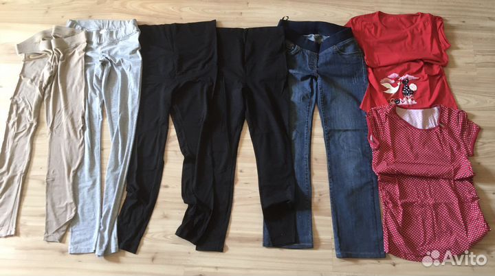 Джинсы,лосины,футболки для беременных 44