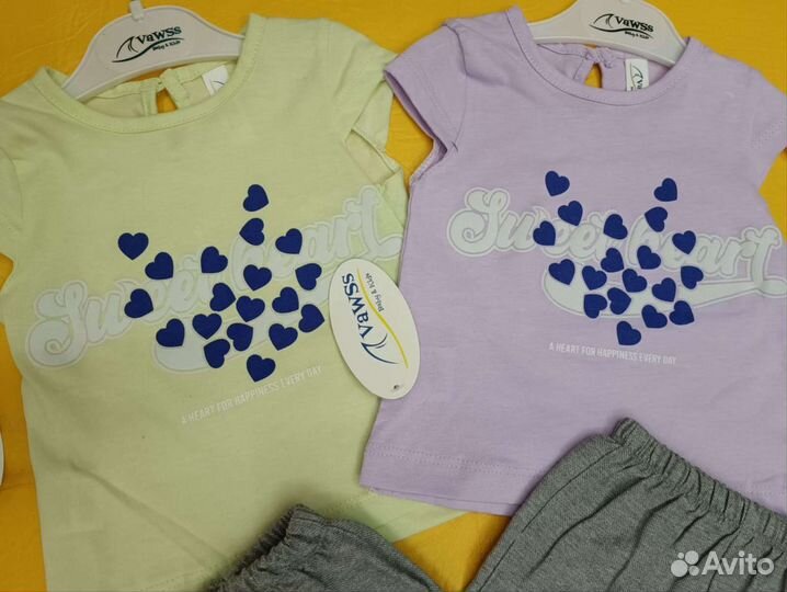 Крстюм летний для девочки 6м-24м Турция