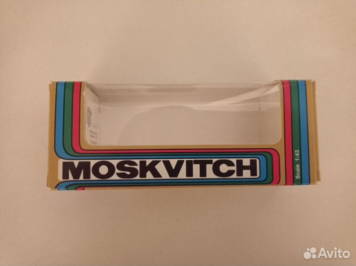 Коробка к москвичу 1:43