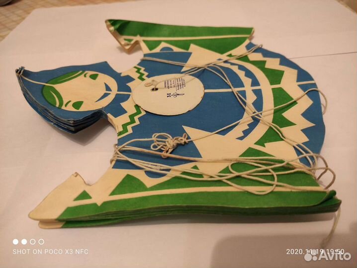 Гирлянда новогодняя, бумажная СССР б/у