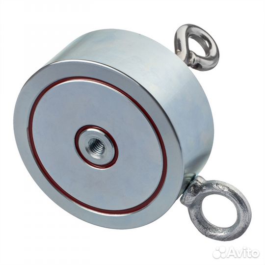 Поисковый магнит двухсторонний F500х2 + Веревка