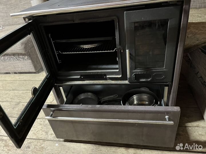 Чугунная печь камин