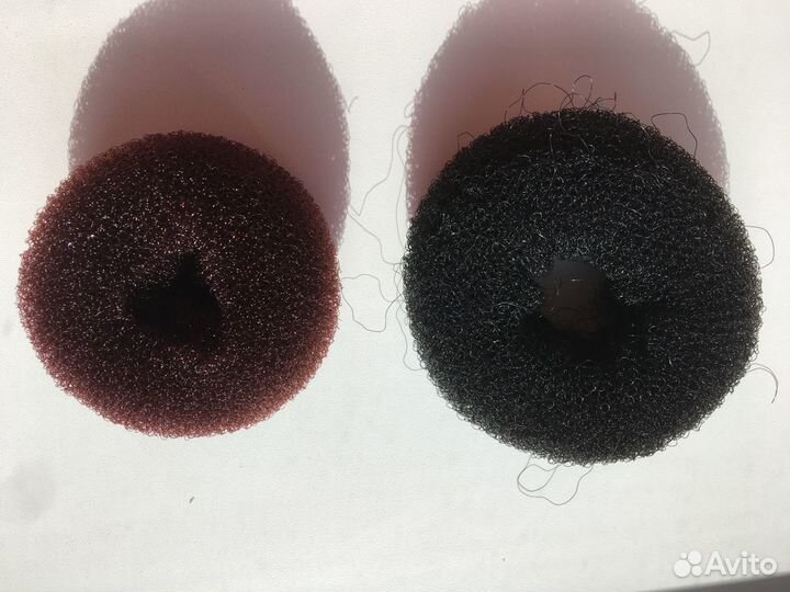 Два бублика для волос, бигуди (разные)