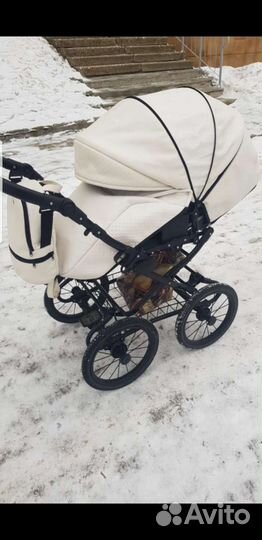 Коляска 2 в 1 эко кожа