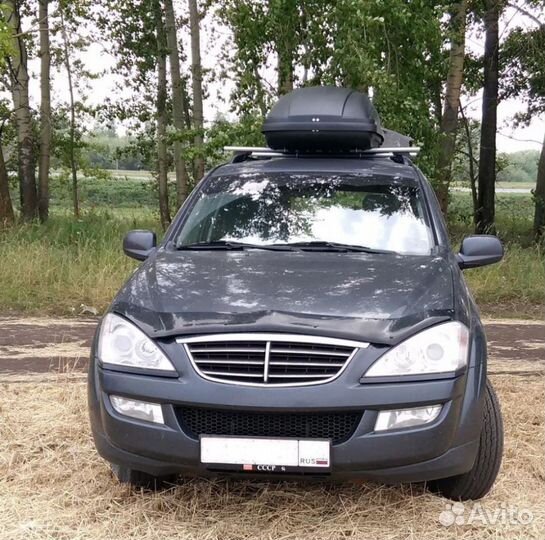 Авто бокс на крышу черный двусторонний 440 литров