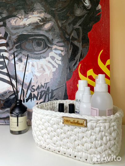 Корзина вязаная