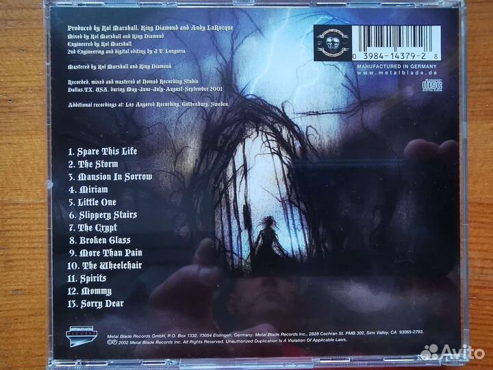 CD диски King Diamond, Megadeth, Ministry, Filter