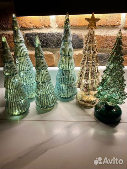 Елочки светящиеся настольные