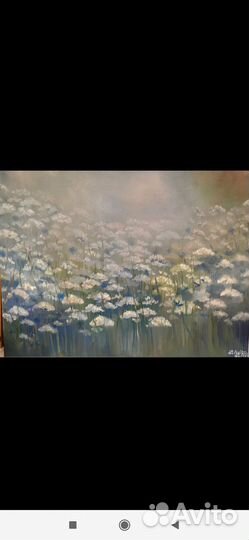 Картина маслом на холсте цветы