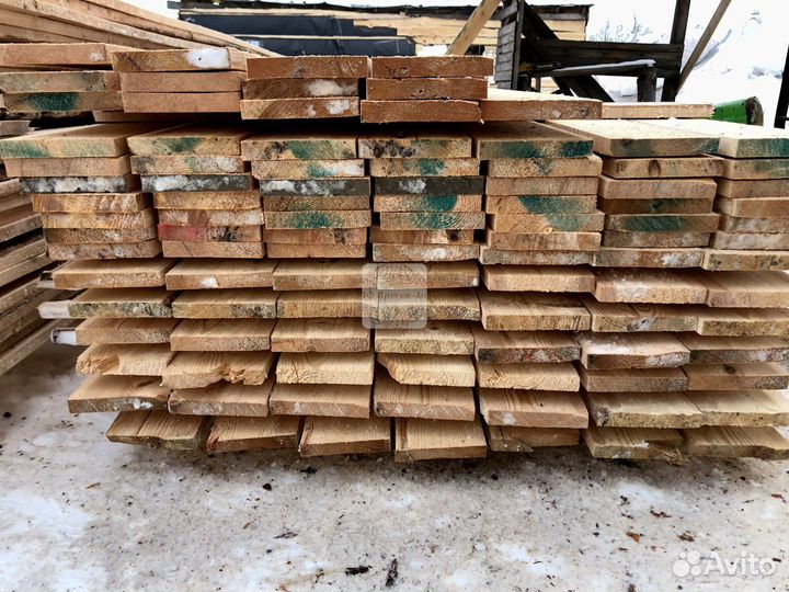 Доска обрезная естественной влажности 1 сорт