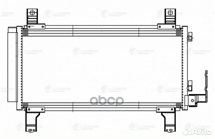 Радиатор кондиц. для а м Mazda 6 (02) (lrac 2510)