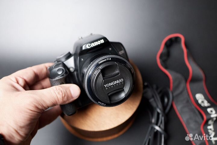 Фотоаппарат canon 450d/yongnou 50mm/f1.8