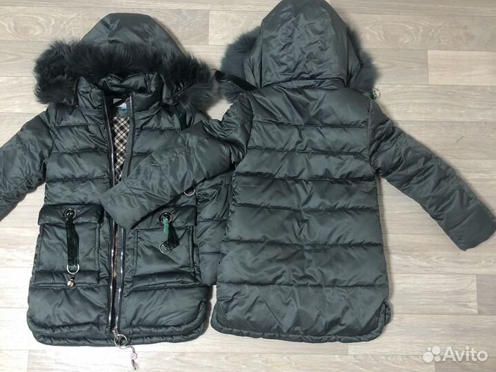 Пуховик зимний для девочки 122