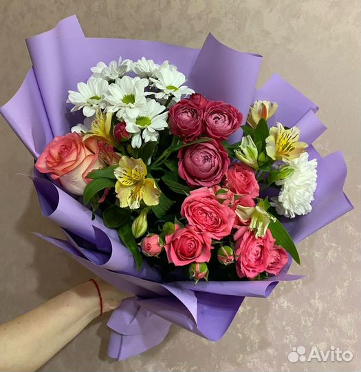 Живые цветы букеты