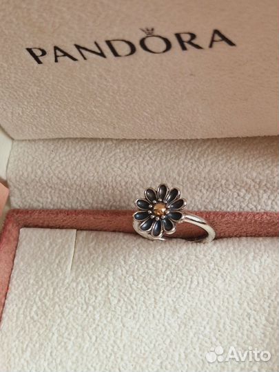 Кольцо пандора гербера с золотом