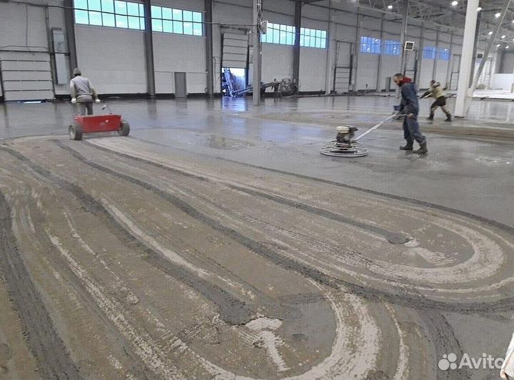 Бетонные полы с топпингом