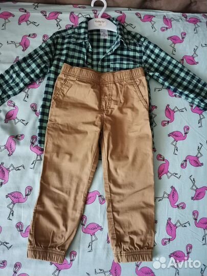 Костюм рубашка+брюки (тонкие) Carter's 3T