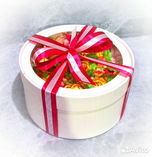 Коробочка с зефиром и шоколадом