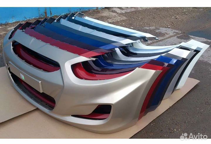 Бампер передний Hyundai Solaris c 2011-2019г