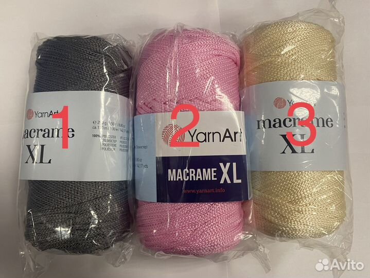 Пряжа Yarnart macrame xl