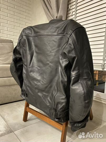 Мотокуртка IXS кожаная мужская 52 с защитой