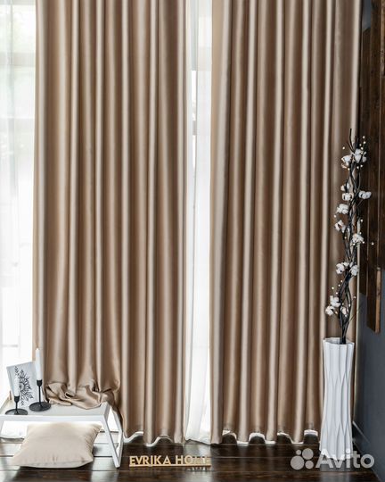 Шторы от производителя Аврора миндаль