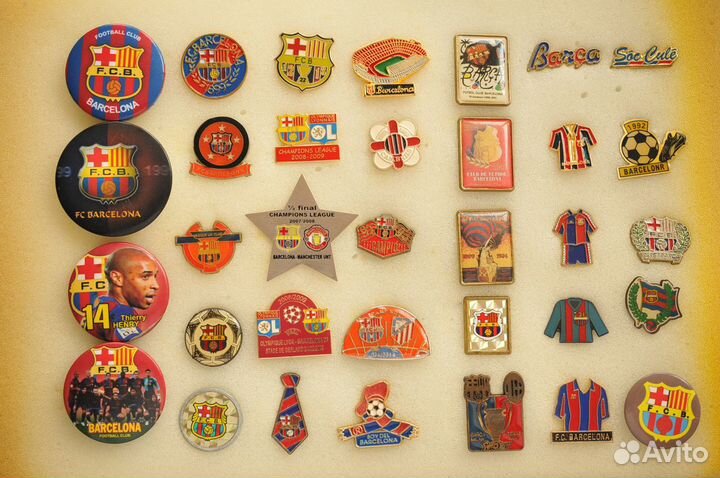 Значки футбол фк Барселона Испания