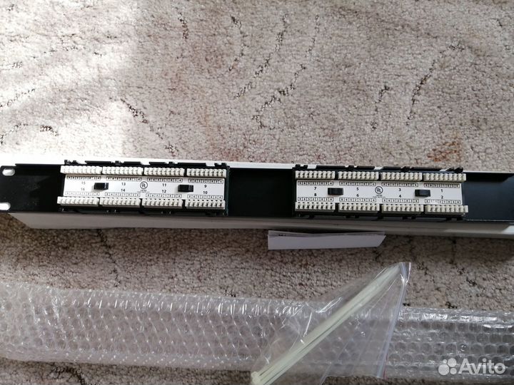 Телефонная патч-панель Hyperline 16 портов (PP-19