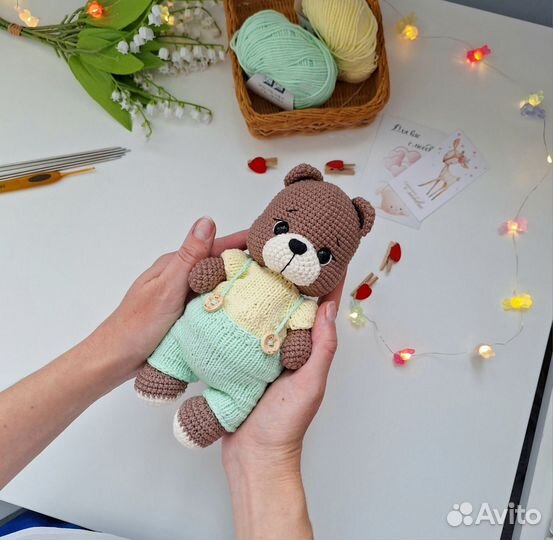 Вязаная игрушка ручная работа