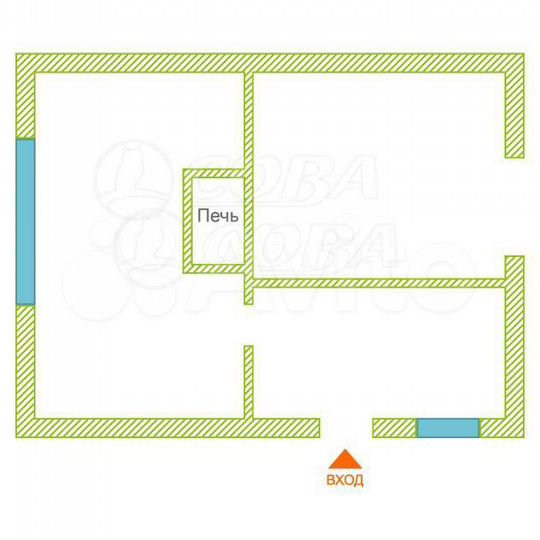 Дача 60,1 м² на участке 7,3 сот.