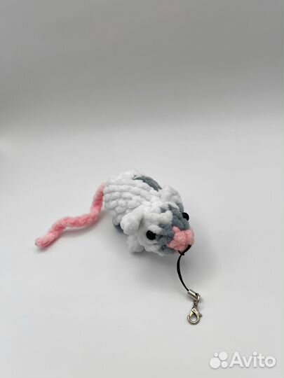 Брелок вязаный крыса