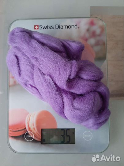 Шерсть меринос, шелк, иглы для валяния