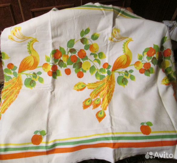 Ткань СССР Вафелька для Полотенец хлопок отрезы