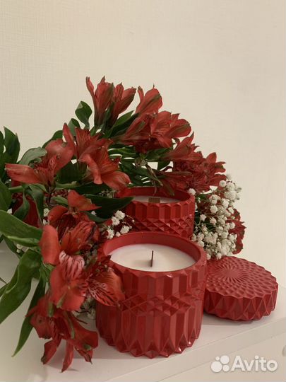 Ароматическая свеча ручной работы 