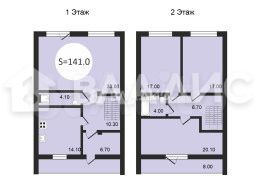 Таунхаус 141 м² на участке 6,8 сот.