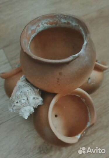 Горшок керамика, для аквариума