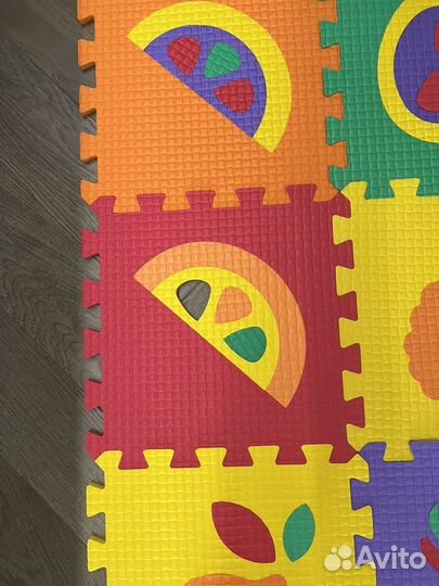 Детский коврик пазл 120*120