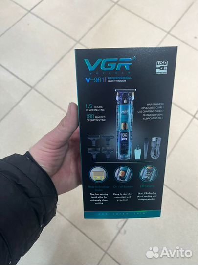 Триммер для бороды VGR новый