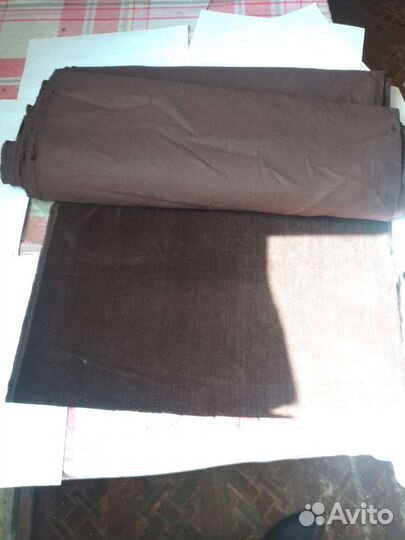 Вельвет коричневый мелкий