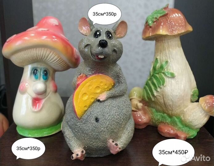 Садовые фигуры из гипса