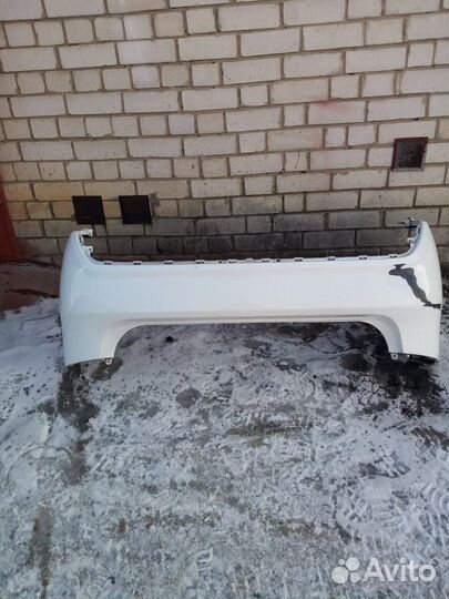 Задний бампер kia rio 3 белый 2014