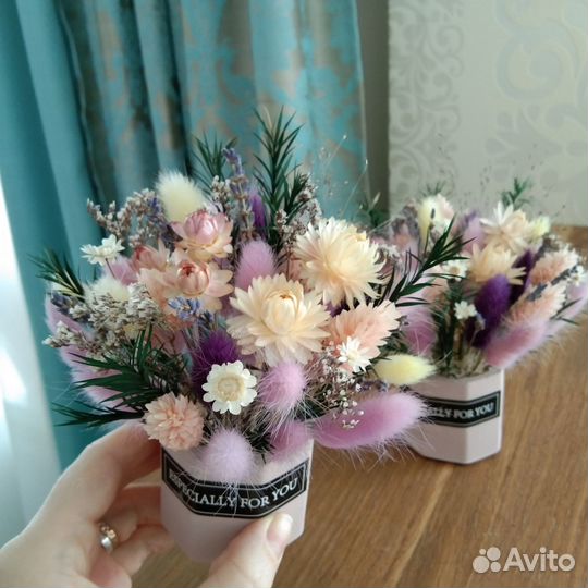 Букет из сухоцветов. Подарок цветы