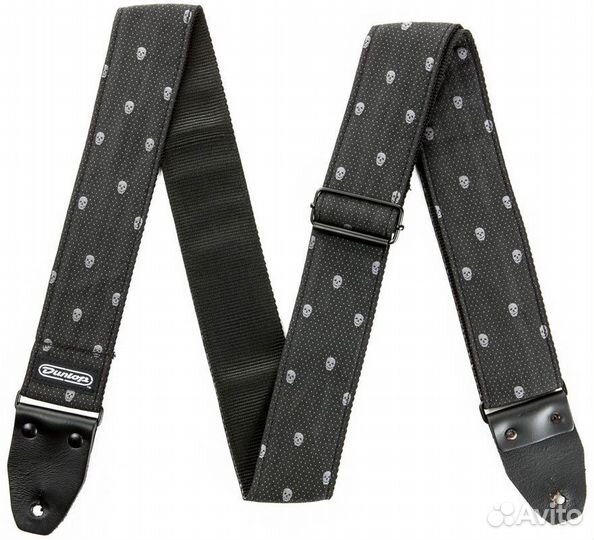 Ремень для гитары Dunlop D6707 Jacquard Grey Skull